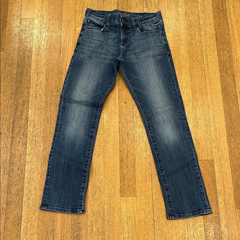 DL1961 Kid’s Washed Blue Straight Jeans